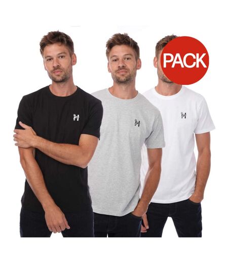 T-shirts triphen homme noir / gris / blanc Henleys
