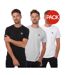 T-shirts triphen homme noir / gris / blanc Henleys-1