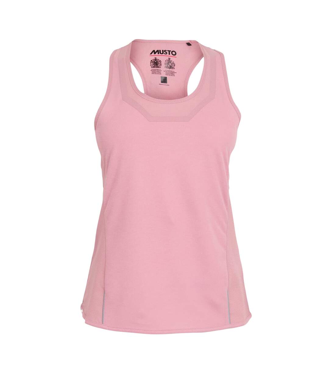 Womens/ladies Balsa Tailored Vest Top Pink Musto-1