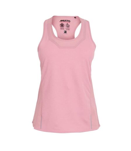 Womens/ladies Balsa Tailored Vest Top Pink Musto