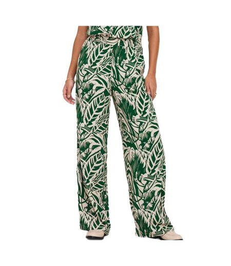 Pantalon Vert Femme JDY Tropical