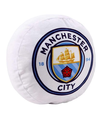 Manchester City FC - Coussin (Blanc / Bleu) (Taille unique) - UTTA11813