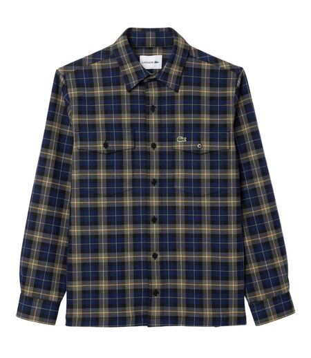 Surchemise Motif/style À Carreaux Homme Bleu Marine Lacoste