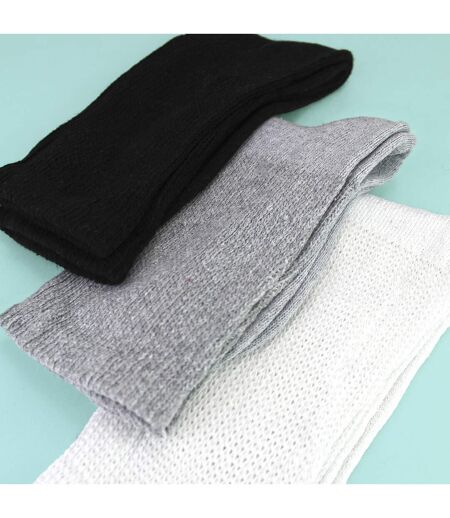 6 Pairs Mens Cotton Diabetic Socks - Soft Non Binding Everyday Comfort Socks