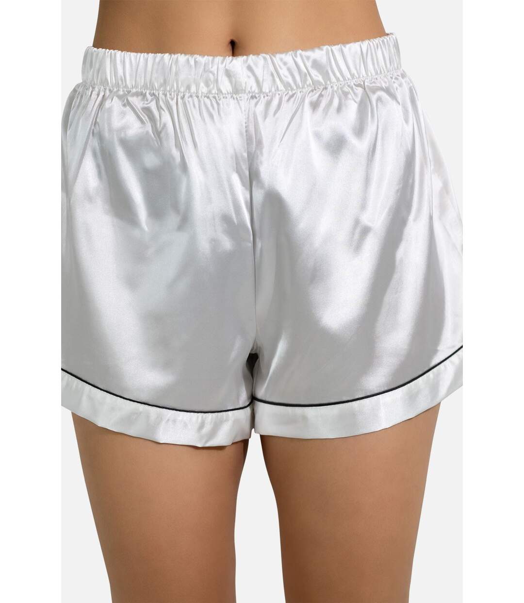 Ensemble Pyjashort fluide en satin-3