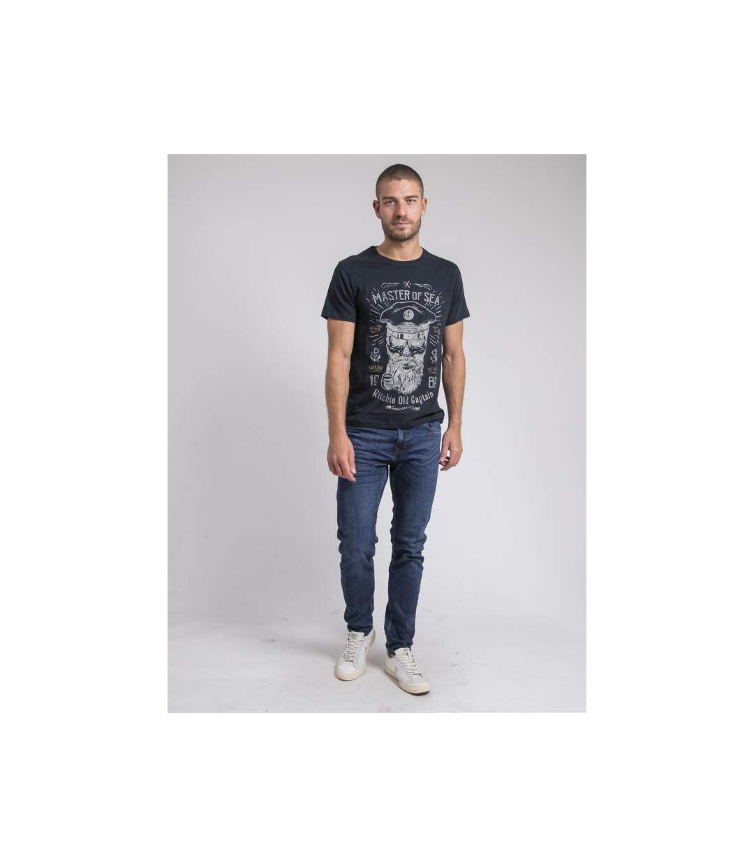 T-shirt col rond pur coton JIMOSCAR-4