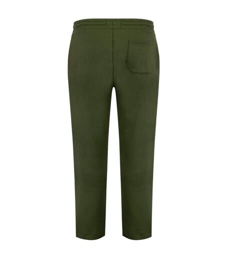 Mens Fleece Joggers Olive Firetrap