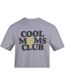 Womens/ladies Cool Moms Club T-shirt Grey AWD-3