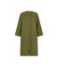 Womens/ladies Heidi Quilted Trench Coat Khaki Green Raffya-2