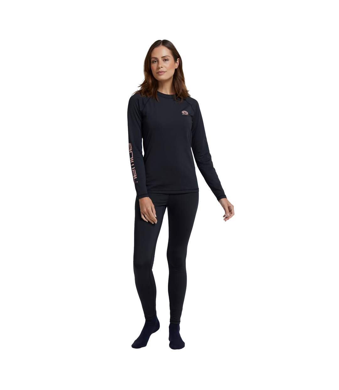 Legging thermique piste femme noir vif Animal-1