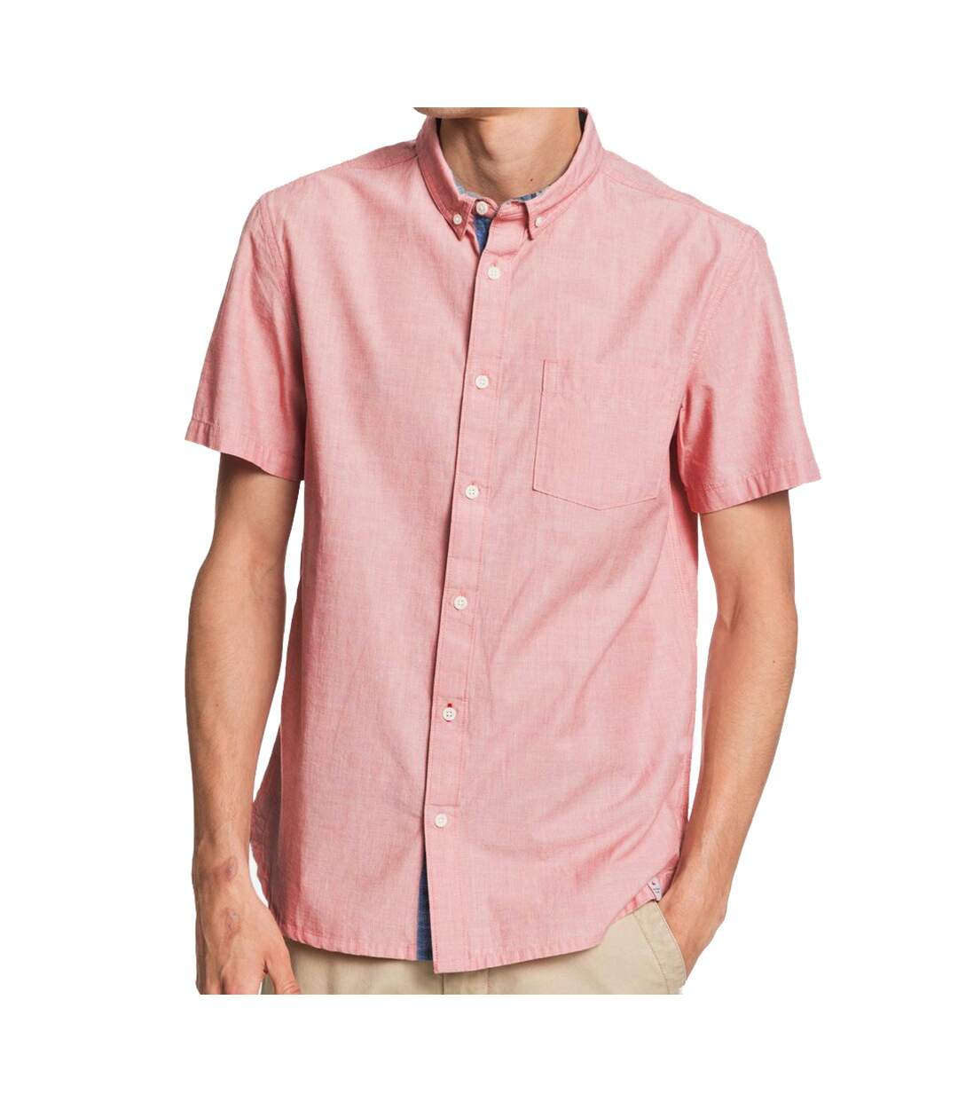 Chemise Rose Homme Quiksilver MC Wilsdenss