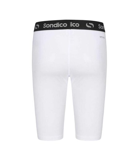 Mens Core 9 Compression Shorts White Sondico