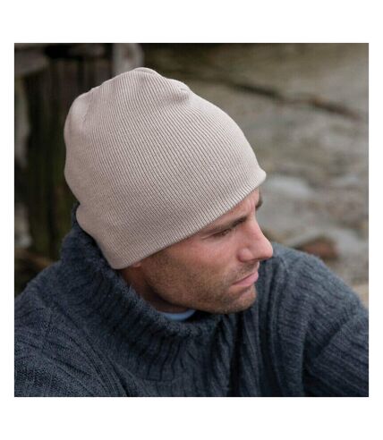 Result Pull On Soft Feel Acrylic Winter Hat (Stone) - UTBC975