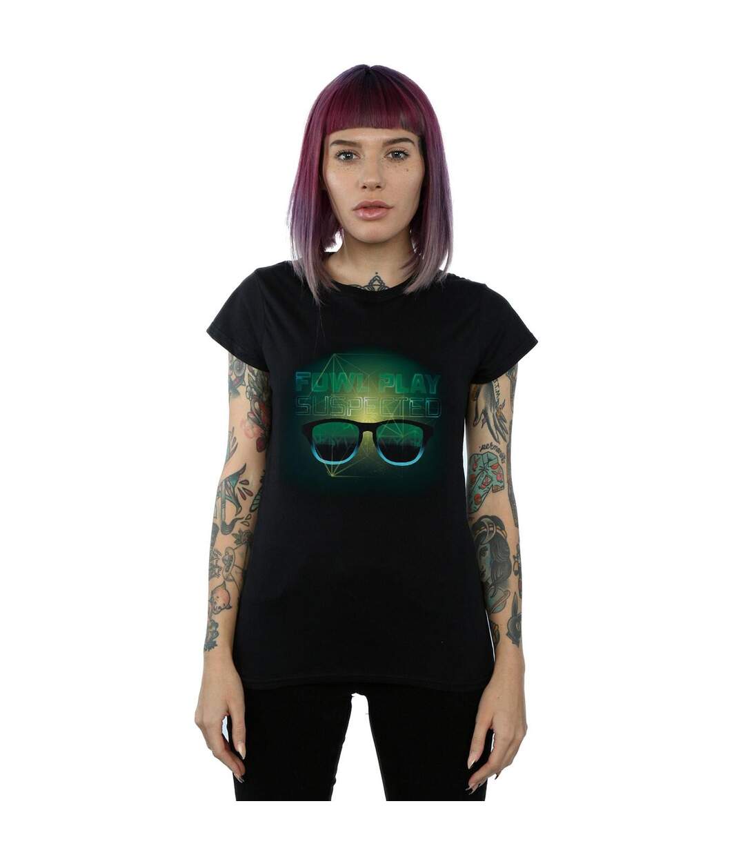 Disney Femme/Les femmes Artemis Fowl Fowl Play Suspected - T-shirt en coton (Noir) - UTBI8551-2
