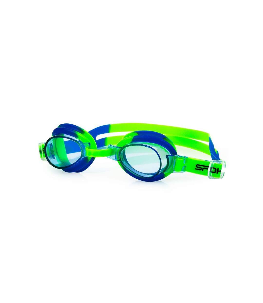 Childrens/kids Jellyfish Swimming Goggles Blue Green Spokey-1