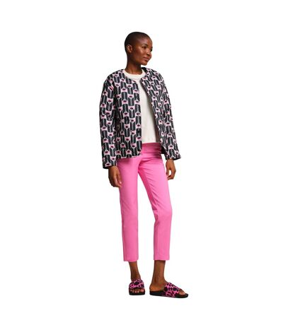 Womens/ladies Orla Kiely Tall Flowers Quilted Summer Jacket Black Regatta