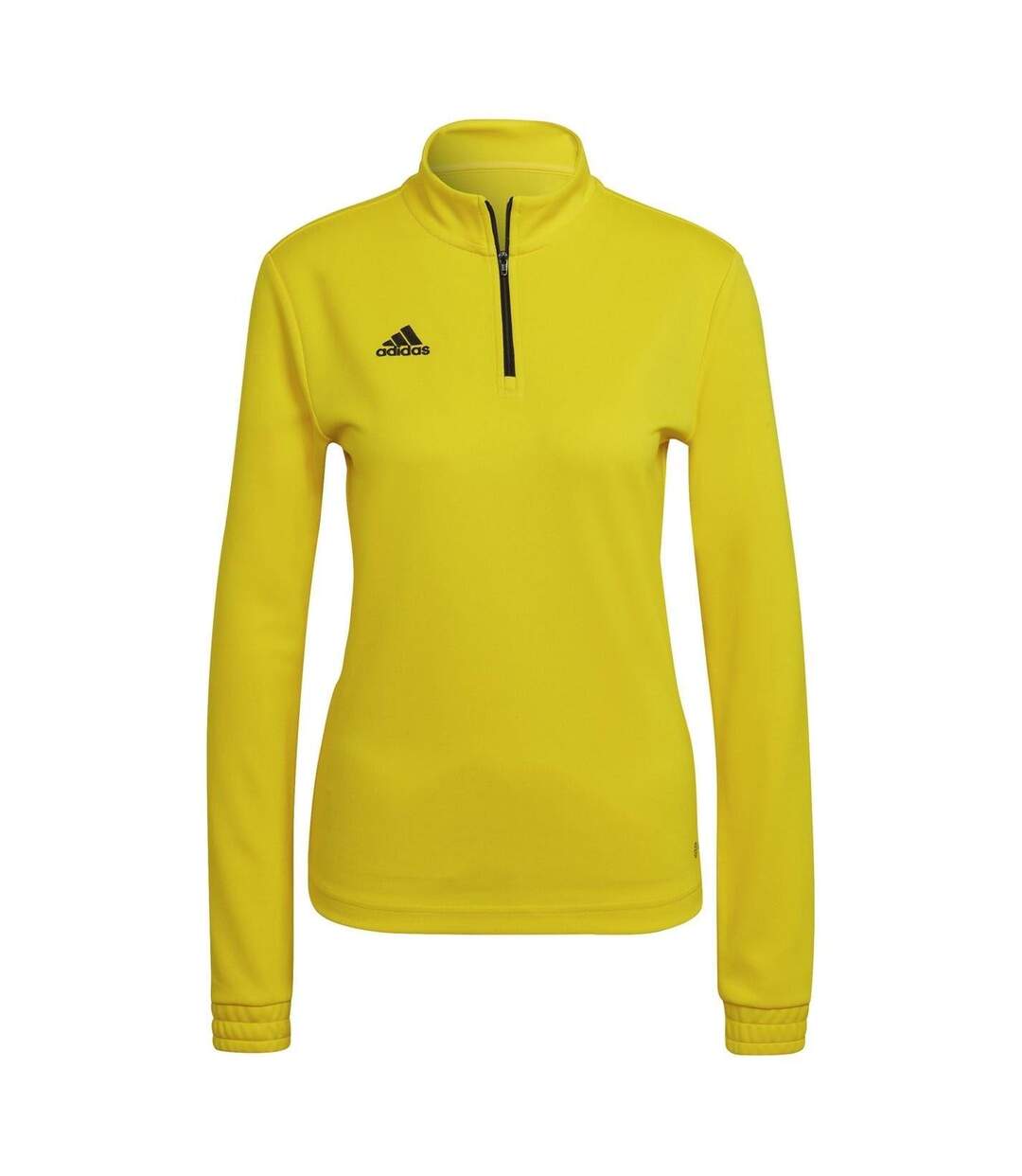 Womens/ladies Training Sweatshirt Yellow Black Adidas-1