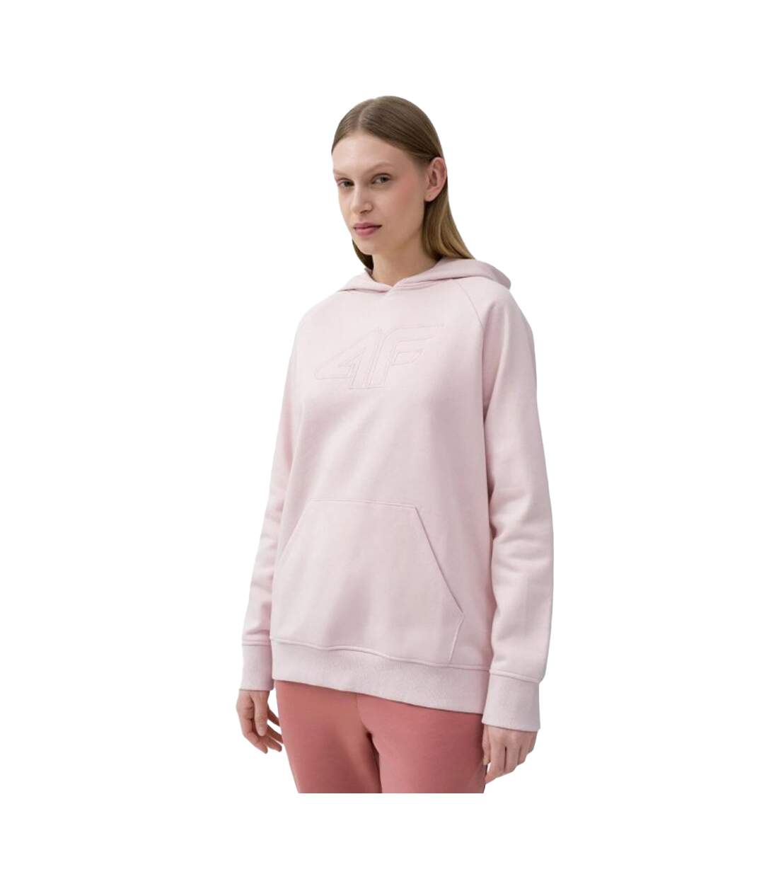 Sweat À Capuche F535 Femme Beige 4F-1
