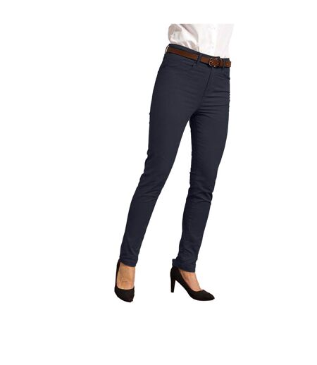 Womens/ladies Performance Chinos Navy Premier