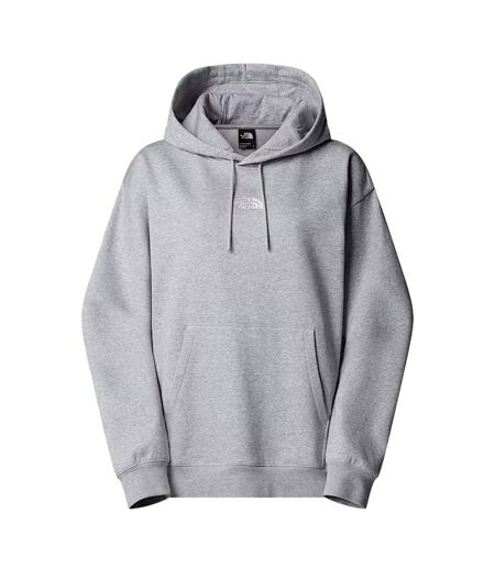 Sweat À Capuche Essential Adulte Gris Clair Chiné Chiné The North Face
