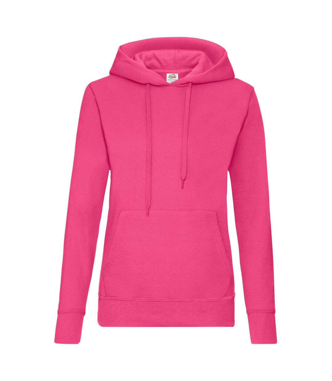 Fruit Of The Loom Ladies Lady Fit Hooded Sweatshirt / Hoodie (Fuchsia) - UTBC363