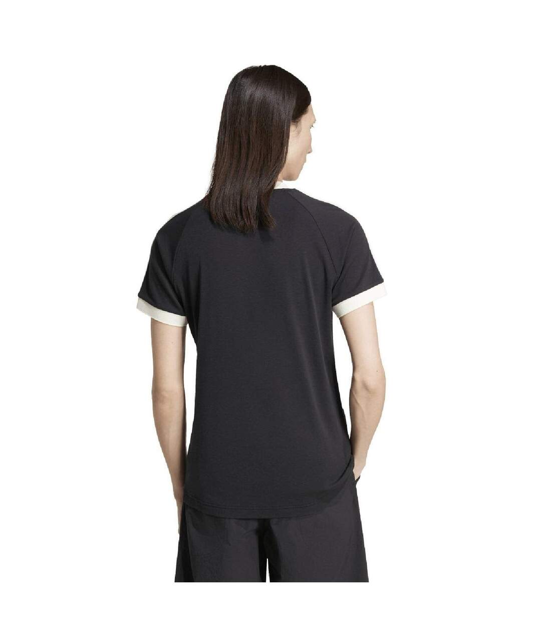 Mens Cali 3 Stripes T-shirt Black Adidas-3