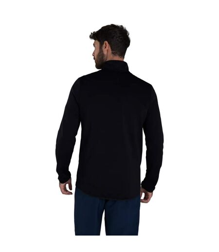 Mens Club Quarter Zip Training Top Black Speedo