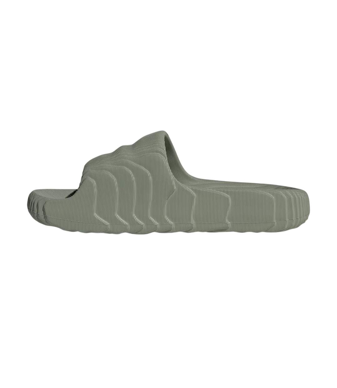 Sandales Island Club Adilette Homme Vert Argenté Adidas-3
