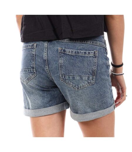 Bermuda en jean bleu femme monday premium bermuda bouton