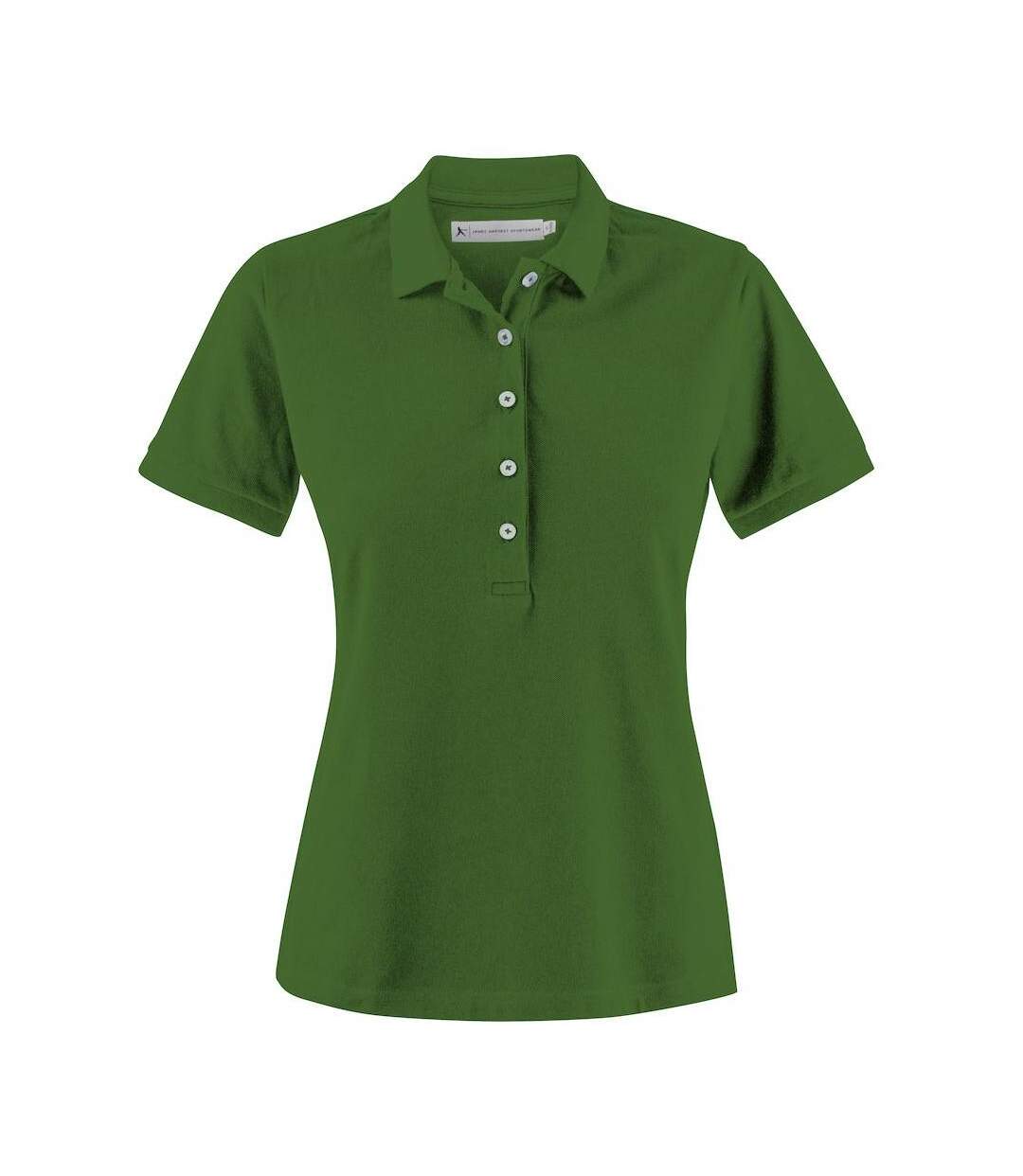 Womens/ladies Sunset Polo Shirt Sport Green James Harvest-1