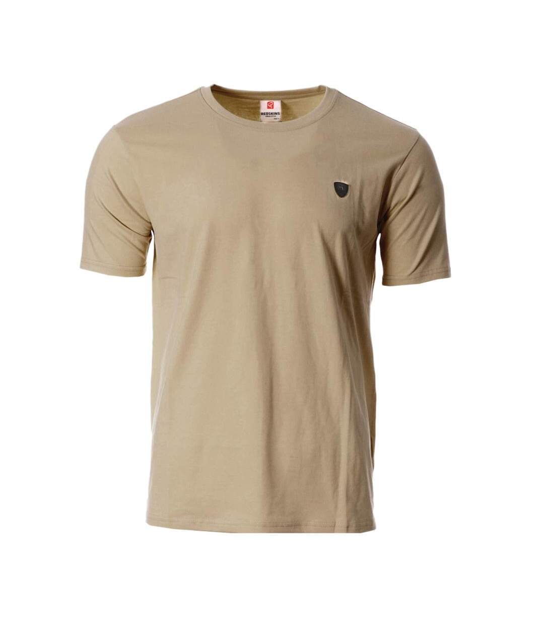 T-shirt beige homme redskins mathew-1