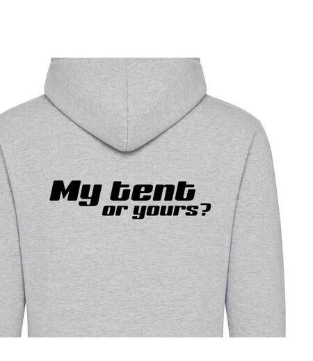 Mens My Tent Or Yours? Pullover Hoodie White AWD