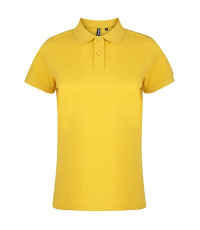 Asquith & Fox Womens/Ladies Plain Short Sleeve Polo Shirt (Sunflower)