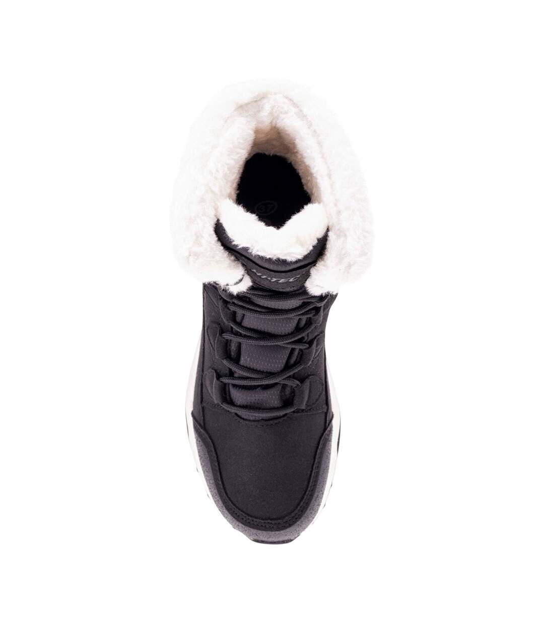 Womens/ladies mestia walking boots black/white Hi-Tec-4