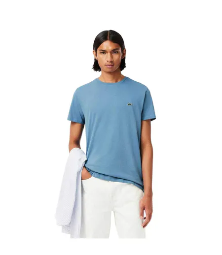 T-shirt Motif/style Brodé Homme Bleu Lacoste