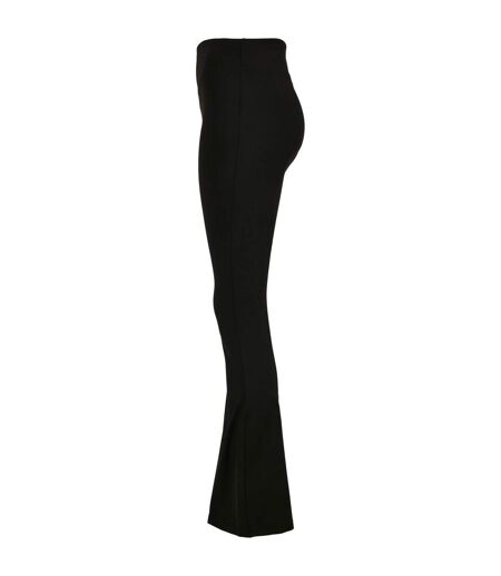 Womens/ladies Recycled Flared High Waist Leggings Black Urban Classics