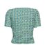 Blouse Verte/Blanche à Motifs Femme Only Alma - XS-2