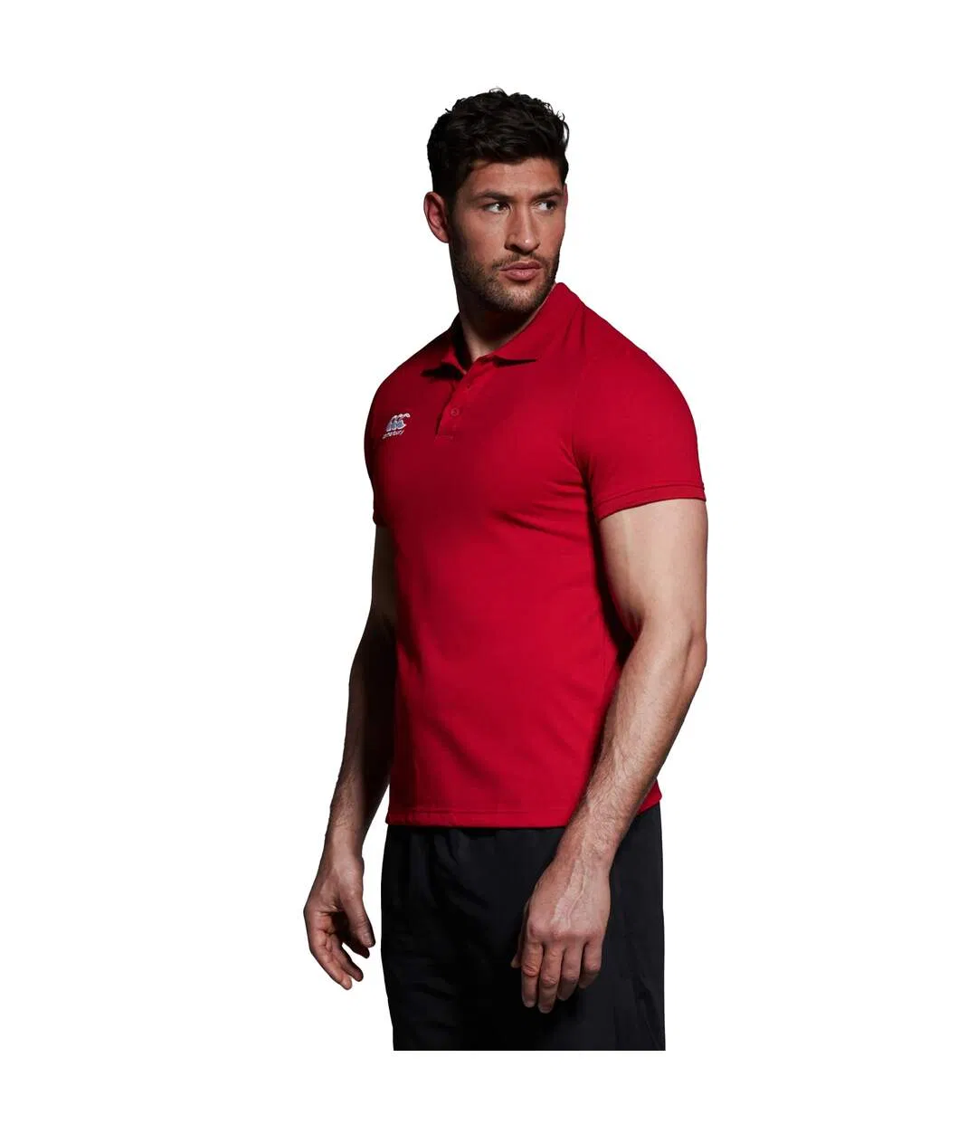 Mens Waimak Polo Shirt Flag Red Canterbury-4