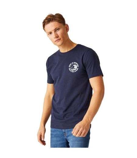 Mens Cline Viii Back Print T-shirt Navy Regatta