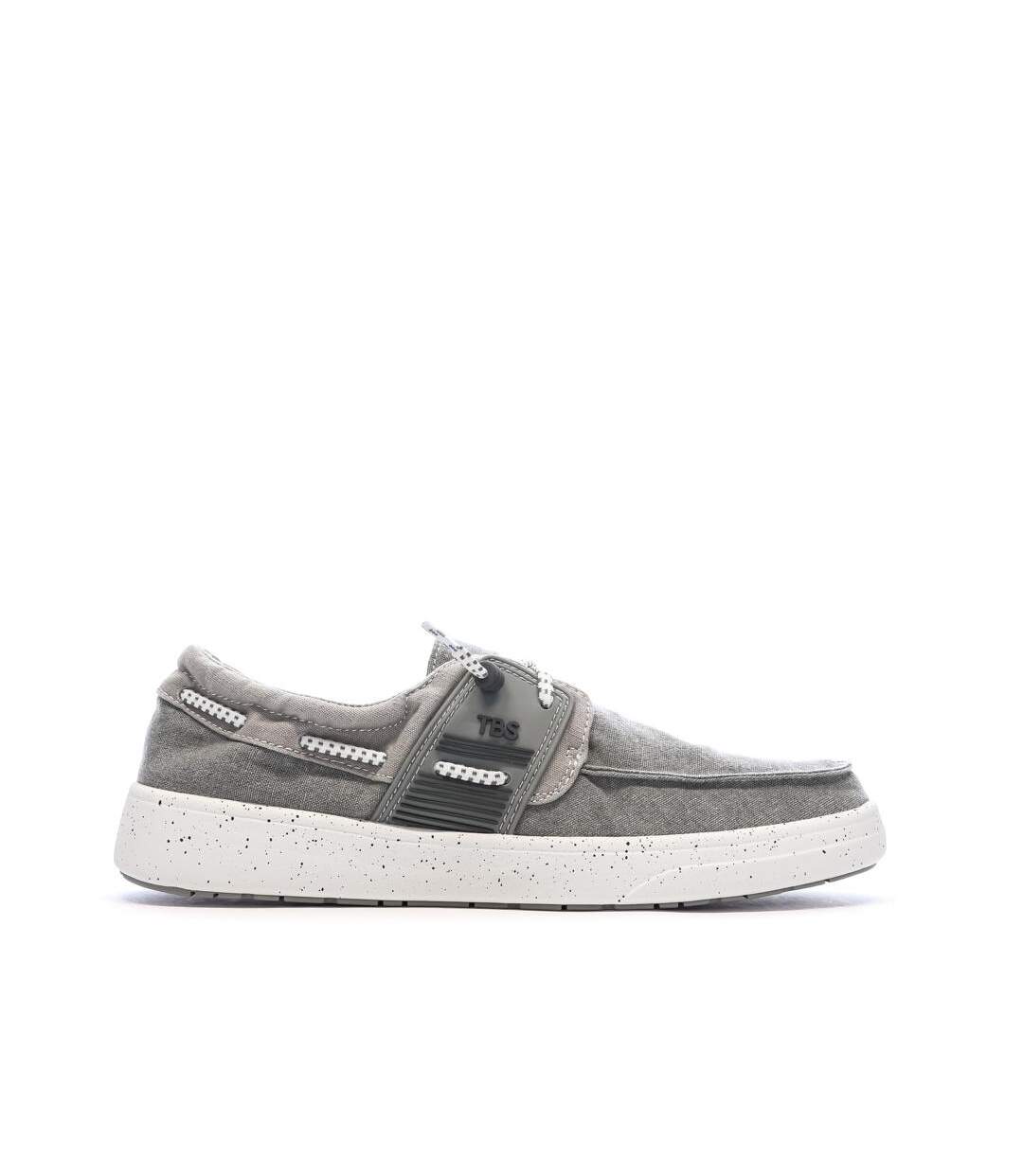 Chaussures bateau gris homme tbs bateau canvas-2