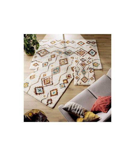 Tapis Déco Shaggy Vasco 60x110cm Multicolore