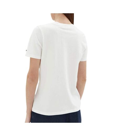 T-Shirt blanc femme tommy hilfiger reg - l