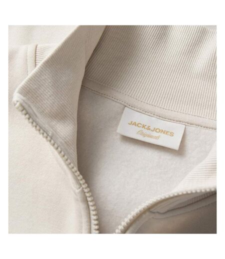 Sweat zippé beige homme jack & jones jordean
