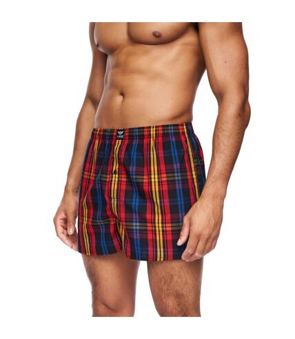 Pack of 6  Mens hexster checked woven boxer shorts  multicoloured Kandor