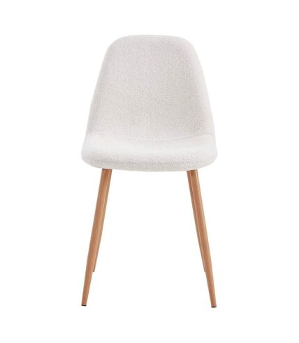 Chaise assise en tissu bouclette Freya (Lot de 2)