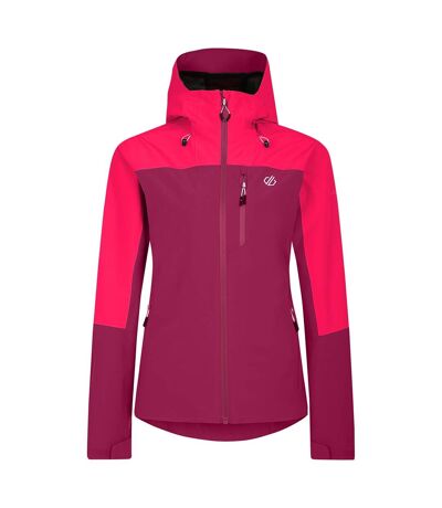 Veste imperméable mountain series femme pourpre / rose néon Dare 2B