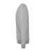 Mens Crew Neck Plain Sweatshirt Grey Build Your Brand-4