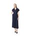 Womens/ladies linen blend belt jumpsuit navy Principles