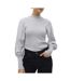 Pull gris femme vero moda hollykarispuff-1