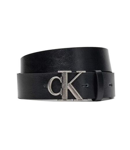 Ceinture noir/argent homme calvin klein jeans ck buckle tumbled 35